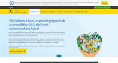 Desktop Screenshot of fondscommunautaireaviva.org